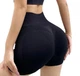 Жіночі спортивні шорти з ефектом push up висока посадка 2XL чорні - зображення 3