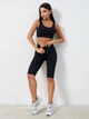 Женские велотреки с push up эффектом лифтинг велосипедки утягивающие с высокой посадкой L черные - изображение 1