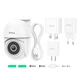 IP-камера видеонаблюдения Hoco D2, Super HD 2304×1296, 3МP, Wi-Fi 2.4G, IP65, TF 128GB, IP65, white - изображение 9