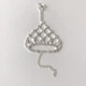 Слейв-браслет зі стразами Honey Fashion Accessories сріблястий (12-55/3) - зображення 4