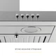 Витяжка Т-подібна Weilor MIST WTX 68 INOX (1200 м3/г, 3 швид., кнопкове кер.) 300367 - зображення 9