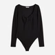 Боди-блуза женская H&M 1137323003c21 L Черная (1000000047107) - изображение 4