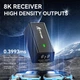 Геймерська акумуляторна бездротова (Bluetooth + 2,4G) миша Attack Shark R6 Ultralight 39g, 8K PAW3950MAX ЧОРНА/BLACK (R6ULTRAB) - изображение 3