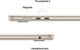 Laptop Apple MacBook Air 15.3" M4 16/256GB 2025 (MW1J3RU/A) (QWERTY+cyrylica) Starlight - obraz 7
