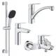 Набір змішувачів 4 в 1 для ванної кімнати Grohe QuickFix Start M-Size UA202301KE - зображення 1