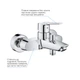 Набір змішувачів 4 в 1 для ванної кімнати Grohe QuickFix Start M-Size UA202301KE - зображення 11