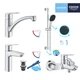 Набір змішувачів 4 в 1 для ванної кімнати Grohe QuickFix Start M-Size UA202301KE - зображення 13