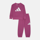 Детский спортивный костюм (свитшот + штаны) Adidas Lk Bl Ft Jog JC9728 104-110 см Малиновый (4067905979400) - изображение 7