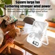 Вентилятор портативный с регулировкой на 180° и дисплеем USB White 020p - изображение 5