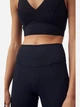 Спортивные леггинсы для фитнеса высокие женские H&M 1166837001c21 S Черные (KC1000000047238) - изображение 4