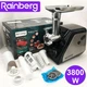 Электрическая мясорубка с соковыжималкой и насадкой для ковбас 3800W Rainberg RB-676 Черный - изображение 1