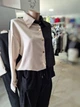 Сорочка жіноча класична Oversize на гудзиках Без бренду Чорна з бежевим 14504 XL (48) - зображення 7