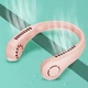 Вентилятор на шею мини портативный USB Cat-neck Fan гибкий с аккумулятором Hurry Bolt vt-1010-pink - изображение 2
