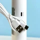Мухобійка-ракетка WD-989 1200mAh пастка для комах з УФ лампою Поворотна Біла - зображення 5