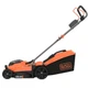 Газонокосарка акумуляторна BLACK+DECKER, 18 В, 2.5 Ач, ширина косіння 32 см, 2 акуммулятора і зарядний пристрій, травозбірник 35 - изображение 2