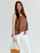 Топ женский ARTKNIT Fashion One Size Коричневый (4823093472815) - изображение 4