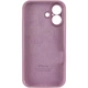 Чехол Silicone Premium case с защитой камеры для iPhone 16 Full Camera Protective blueberry 2294 - изображение 3