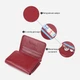 Кошелек женский для карточек из натуральной кожи ST Leather Accessories leather-23077 Бордовый - изображение 4