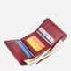 Кошелек женский для карточек из натуральной кожи ST Leather Accessories leather-23077 Бордовый - изображение 7