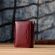 Кошелек женский для карточек из натуральной кожи ST Leather Accessories leather-23077 Бордовый - изображение 9