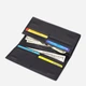 Кошелек женский для карточек из натуральной кожи ST Leather Accessories leather-23088 Черный - изображение 6