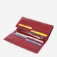 Кошелек женский для карточек из натуральной кожи ST Leather Accessories leather-23089 Бордовый - изображение 7