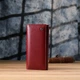 Кошелек женский для карточек из натуральной кожи ST Leather Accessories leather-23089 Бордовый - изображение 9