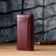 Кошелек женский для карточек из натуральной кожи ST Leather Accessories leather-23098 Бордовый - изображение 10