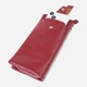 Кошелек женский для карточек из натуральной кожи ST Leather Accessories leather-23102 Бордовый - изображение 8