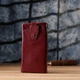 Кошелек женский для карточек из натуральной кожи ST Leather Accessories leather-23102 Бордовый - изображение 9