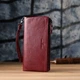 Кошелек женский для карточек из натуральной кожи ST Leather Accessories leather-23108 Бордовый - изображение 7