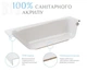 Ванна акриловая Radaway Mirella 120х70 в комплекте с ножками и сифоном WA1-48-120x070S - изображение 4