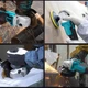 Аккумуляторная угловая шлифмашина с 2 аккумуляторами 48V Duku Tool, беспроводная болгарка в пластиковом кейсе BLG-48-Blue/Black - изображение 2