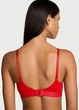 Комплект белья (лиф+трусики шортики) Victoria's Secret Logo Shine Patch 70B/S красный - изображение 3