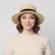 Шляпа канотье женская с лентой LuckyLOOK Amy One Size Бежевый 844-101 - изображение 5