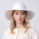 Шляпа женская с лентой-бантом LuckyLOOK Monika 57 Белый 855-442 - изображение 2