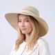 Шляпа женская с лентой LuckyLOOK Сабрина One Size Бежевый 735-224 - изображение 4