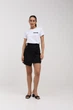 Спідниця міні льоновмісна з перекрутом Wear me XS Чорний (20_25_91_11135) - изображение 1