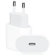 Комплект швидкого заряджання для Apple iPhone 15 16 Plus Pro Max, Samsung, Xiaomi, Huawe, i Meizu Мережний зарядний пристрій Блок Type-C 20W USB-C Power Adapter, Кабель зарядки Type -C to Type-C (USB-C to USB-C) 1м White - зображення 2