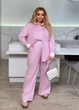 Женский костюм в полоску 441784 Розовый 52-54 - изображение 1
