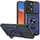Противоударный бронированный чехол с защитой камеры для Xiaomi Redmi 12 Armor Case Keysion синий - изображение 1
