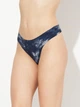 Набор трусиков танга женских Under Armour Underwear Thong Ua Pure Stretch No Show Thong Print 3Pk 1383894 044 L 3 шт Серый (1200122411541) - изображение 5