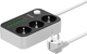Listwa zasilająca Energizer 3 gniazda 6 USB 2 m Black (EPB2500W01EU) - obraz 2
