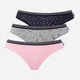 Набор трусиков слипов женских хлопковых U.S. Polo Assn 66422 42 3 шт Комбинированный (8680557419542) - изображение 1