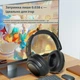 Ігрові бездротові навушники LULE KING з ANC і ENC, HiFi, Bluetooth 5.3 + 2.4G + Type-C, до 80 годин роботи Black - зображення 9