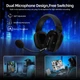 Геймерська бездротова (Bluetooth + 2,4G) гарнітура Attack Shark L80PRO PC/PS/XBOX Black/ЧОРНА (L80PB) - зображення 4