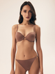 Biustonosz damski Push Up z fiszbinami Esotiq Influensa 42321-84X 70E Brązowy (5903972376188) - obraz 3