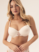 Biustonosz damski bez Push Up usztywniany Esotiq Influensa 42322-01X 65F Kremowy (5903972376492) - obraz 1