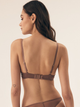 Biustonosz damski Push Up z fiszbinami Esotiq Influensa 42321-84X 85B Brązowy (5903972376140) - obraz 2