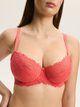Biustonosz damski bez Push Up usztywniany Esotiq Lynn 42330-32X 85F Czerwony (5903972563557) - obraz 1